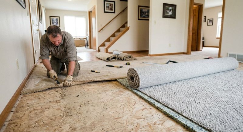 Basement Carpet Replacement in Freehold, NJ