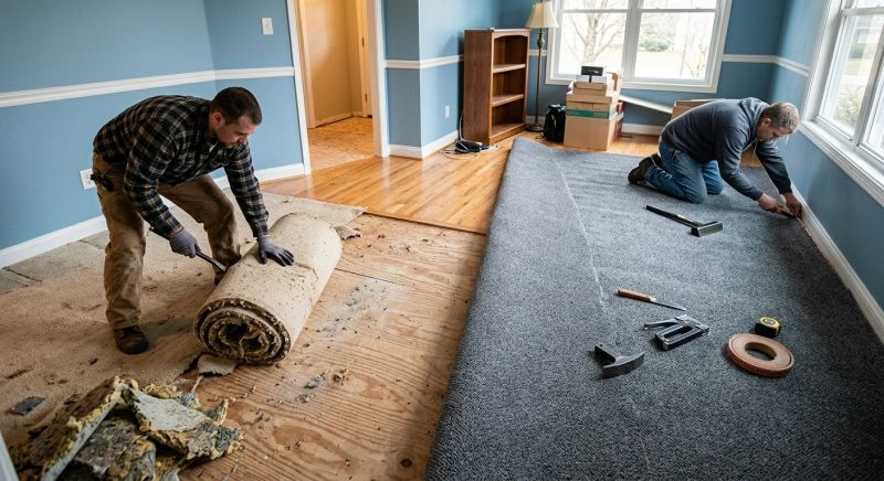 Basement Carpet Replacement in Hunterdon County, NJ