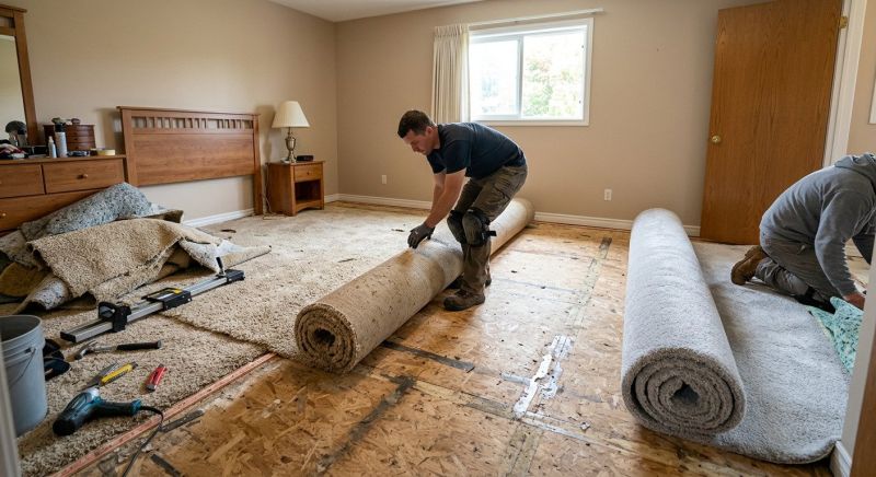 Basement Carpet Replacement in Freehold, NJ