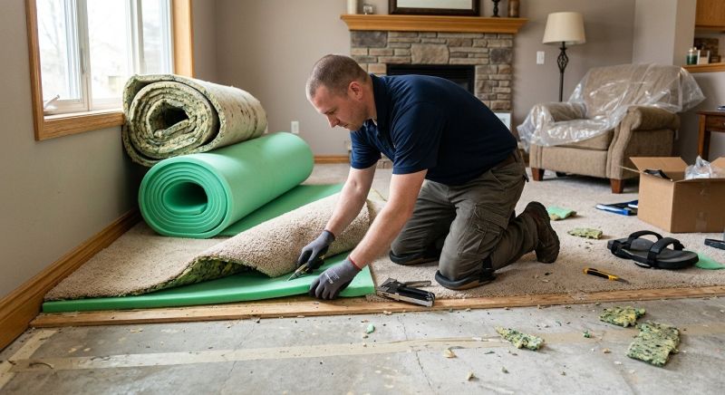 Carpet Underlay Replacement in Overland Park, KS