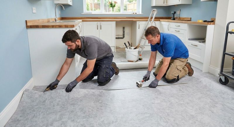 Sheet Linoleum Installation in Plano, TX